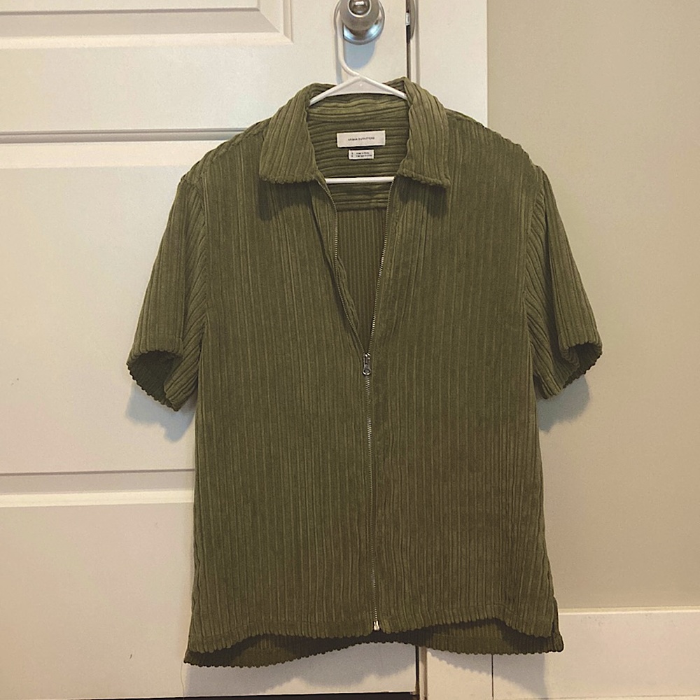 UO Corduroy Zip Up Shirt